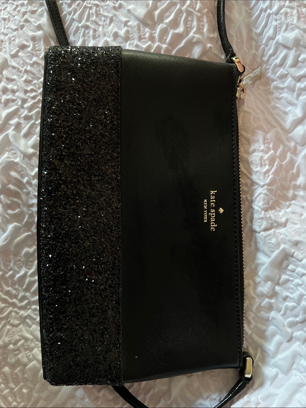 Kate Spade Black Sequin Shoulder Bag Like New